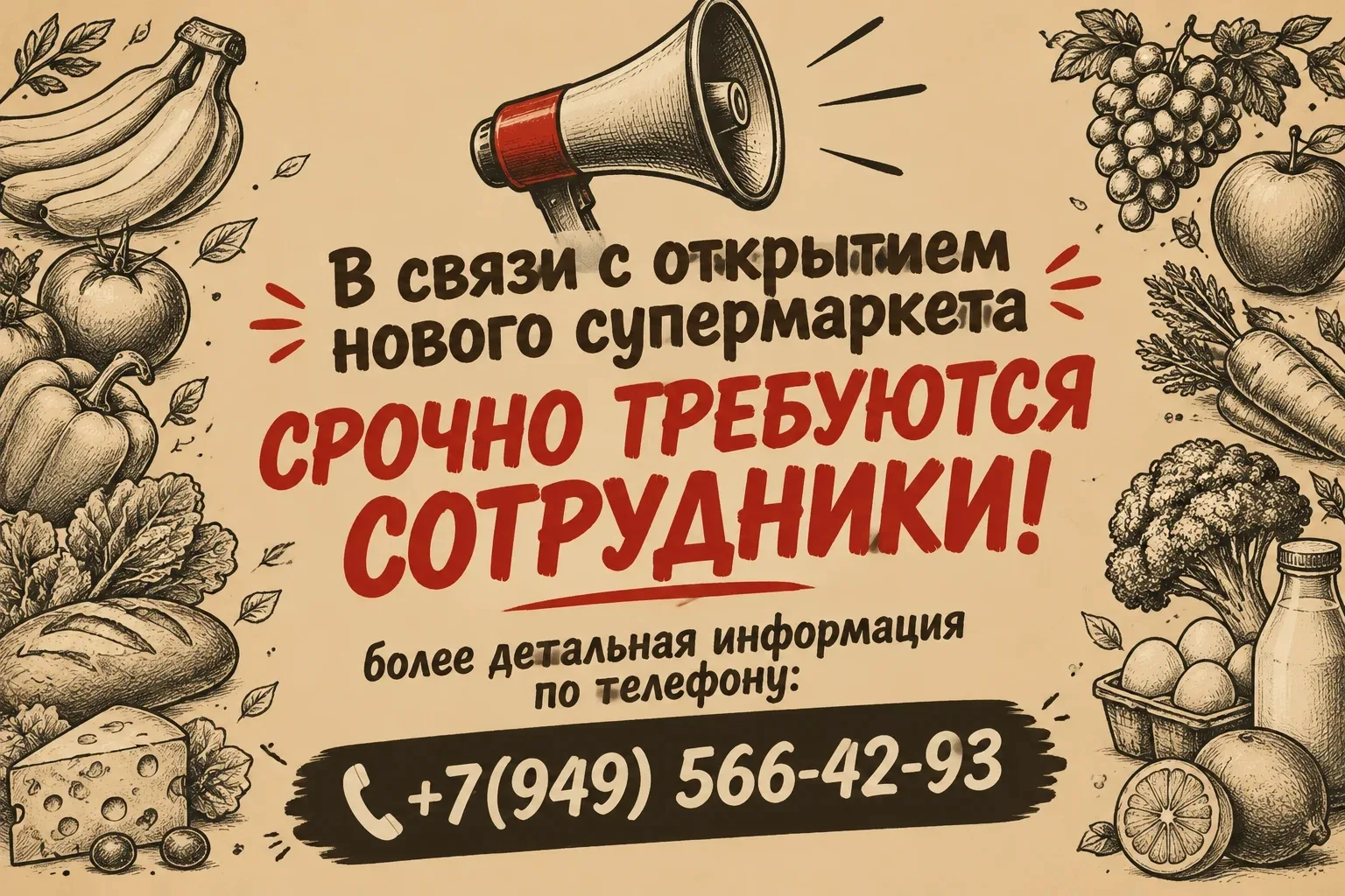 🔔В связи с открытием нового СУПЕРМАРКЕТА в г.Донецке(Киевский р-н) СРОЧНО требуются со...