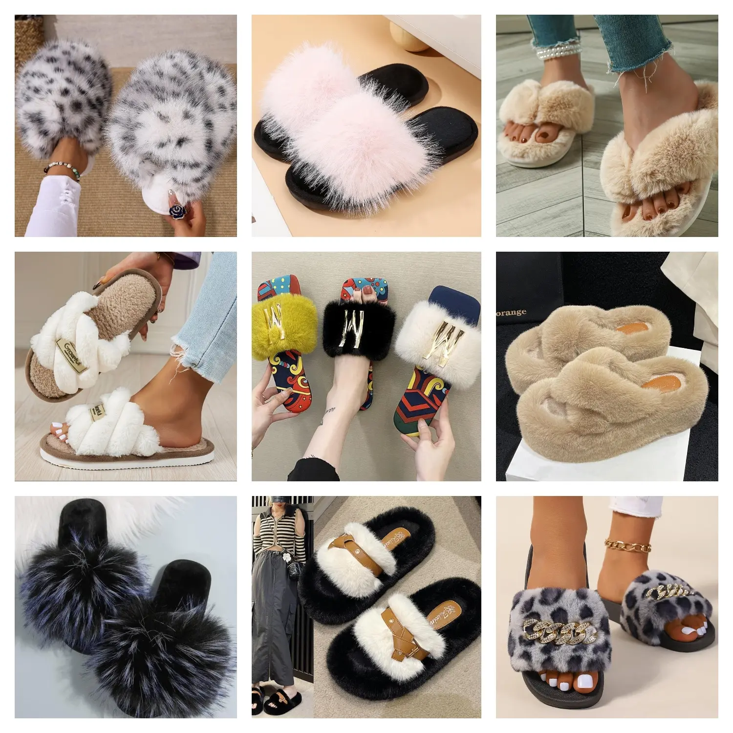 🛒 Классные меховые тапочки с хорошим размерным рядом