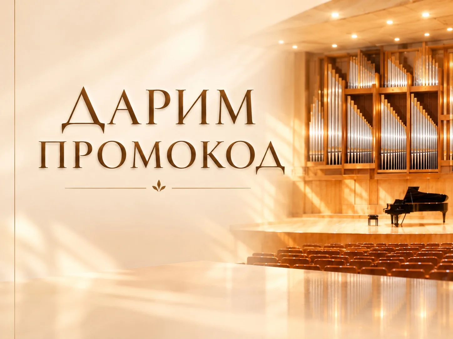 🎁 Ваш ПРОМОКОД на прекрасный вечер!