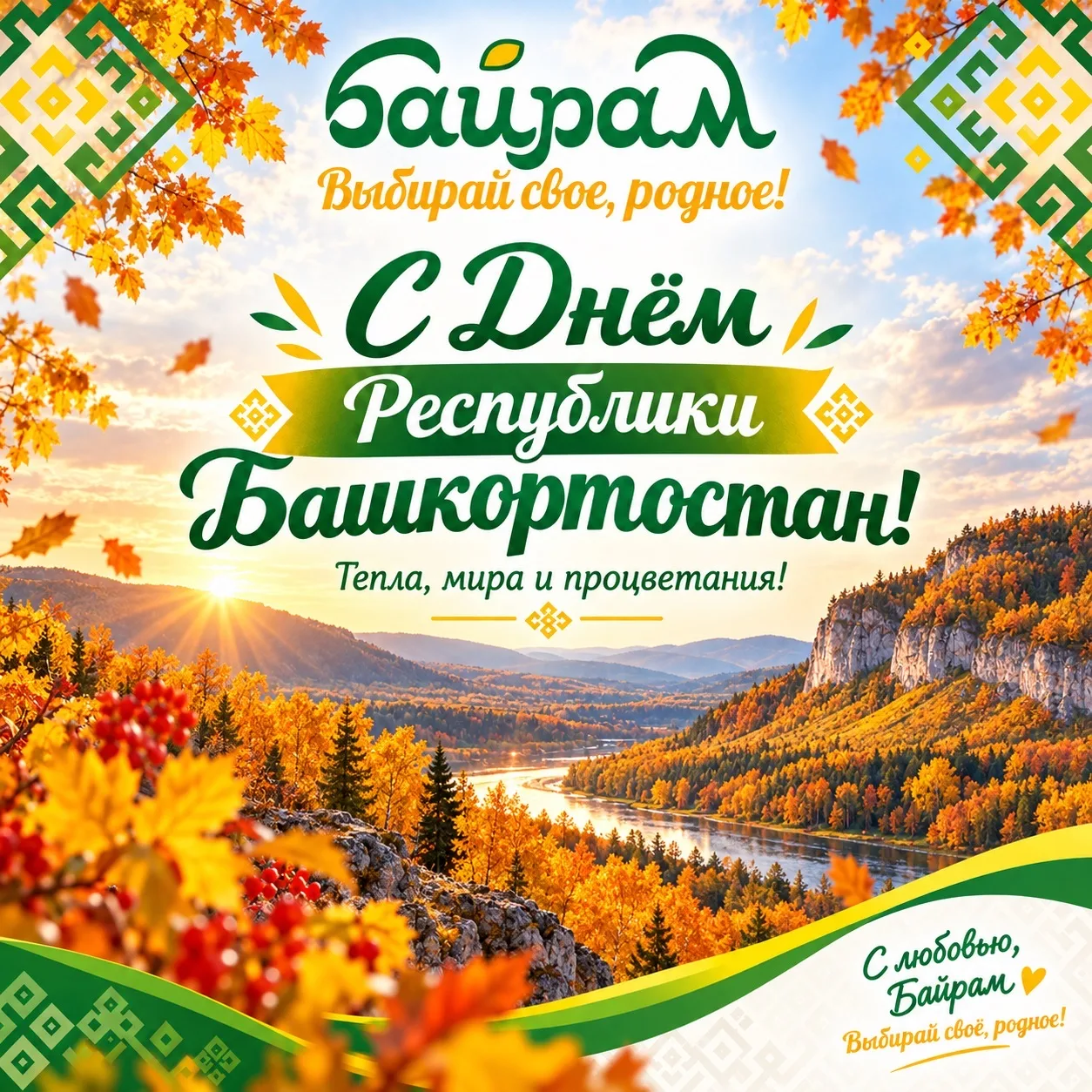 💚 С Днём Республики Башкортостан! 🌿