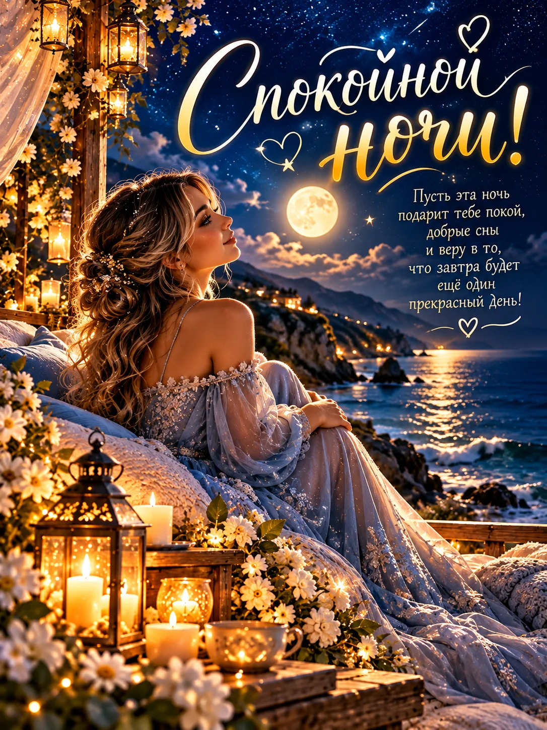 🌙✨ Спокойной ночи, мои хорошие! 💖
