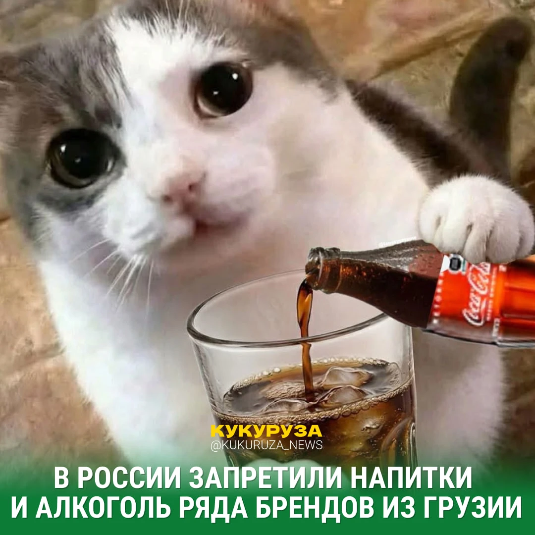😢 В России забанили грузинскую Coca-Cola и вино