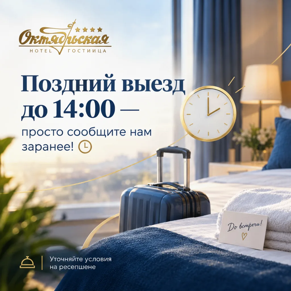 🕐 Поздний выезд: как и когда можно договориться