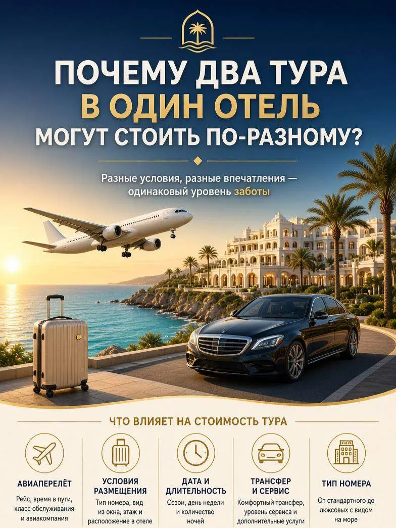 Почему два тура в один отель могут стоить по-разному?