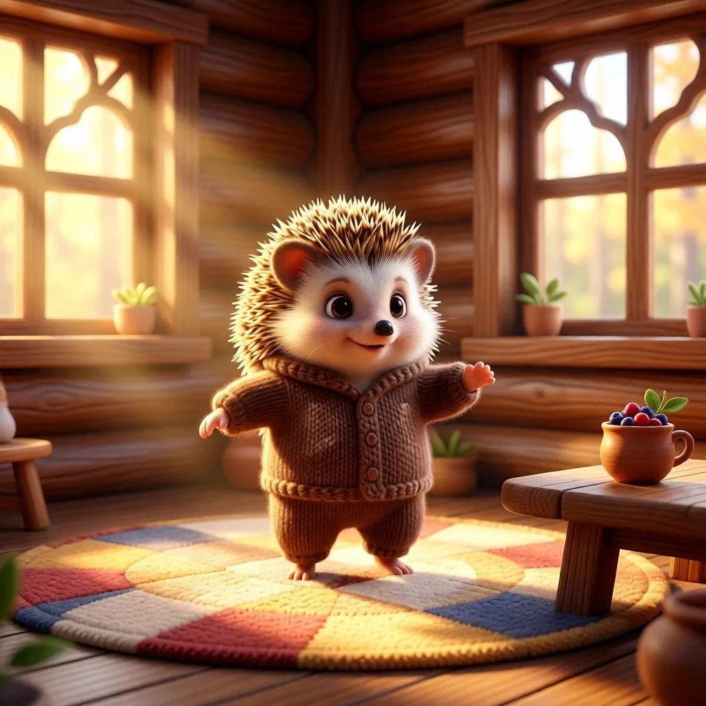 ☀️ Утро в Тёплом Лесу: просыпаемся вместе с ёжиком Шуней! 🦔✨