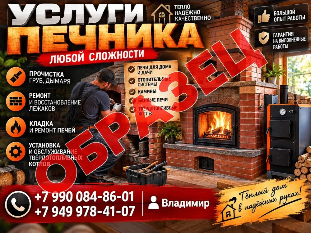 Услуги печника
