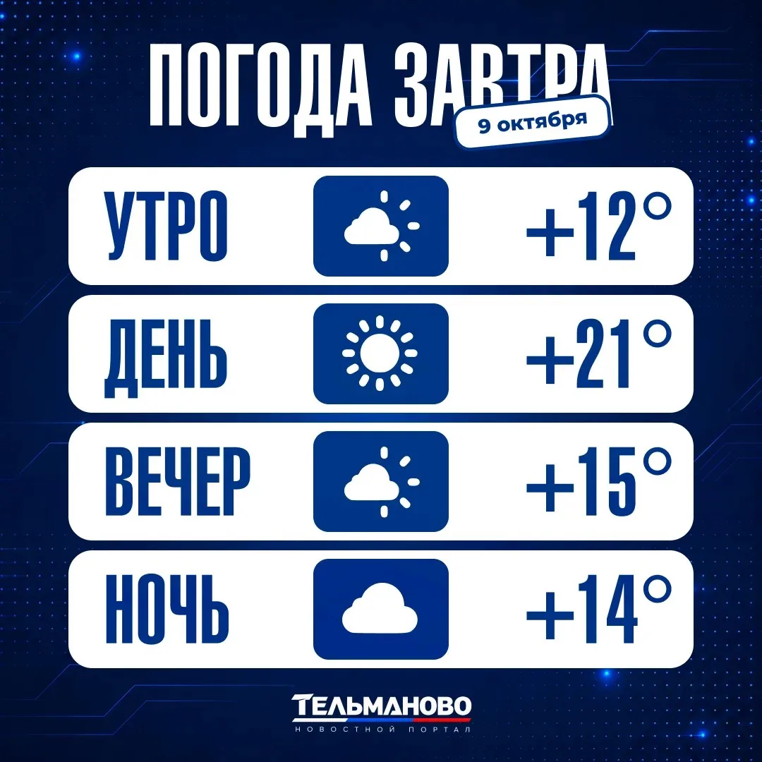 Ваш гид по погоде на завтра🌡