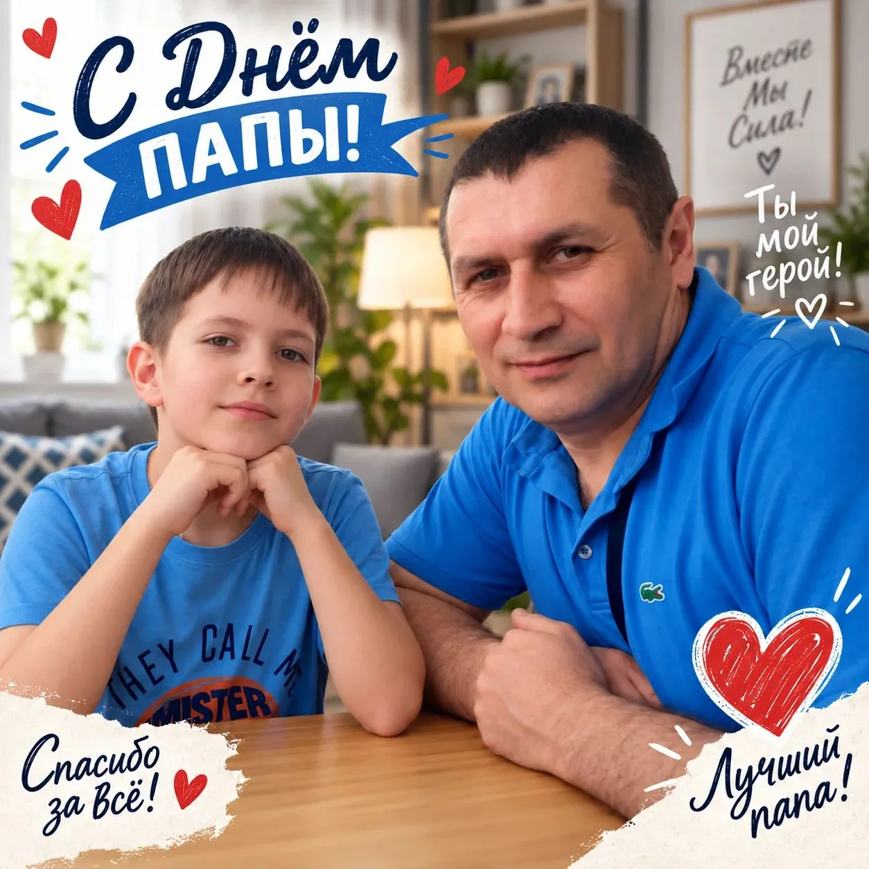 Ученик 4 класса  Емельянов Яков принимает участие в онлайн-флешмобе "Спасибо, папа!"