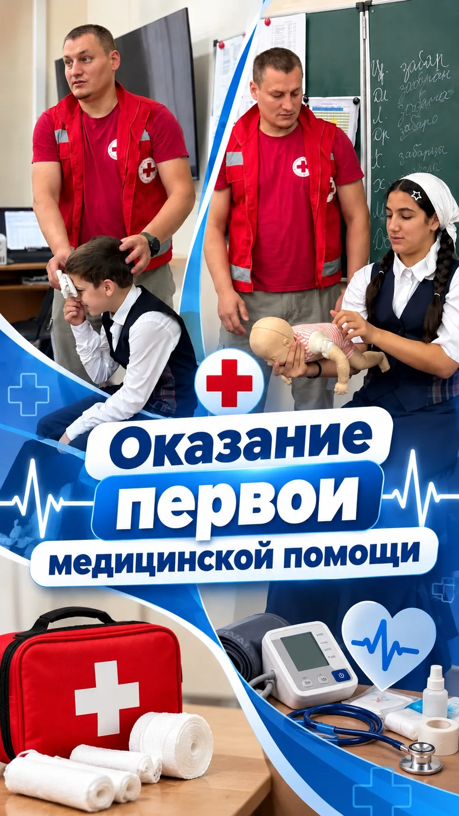 🩺 Уроки безопасности: учимся оказывать первую помощь!