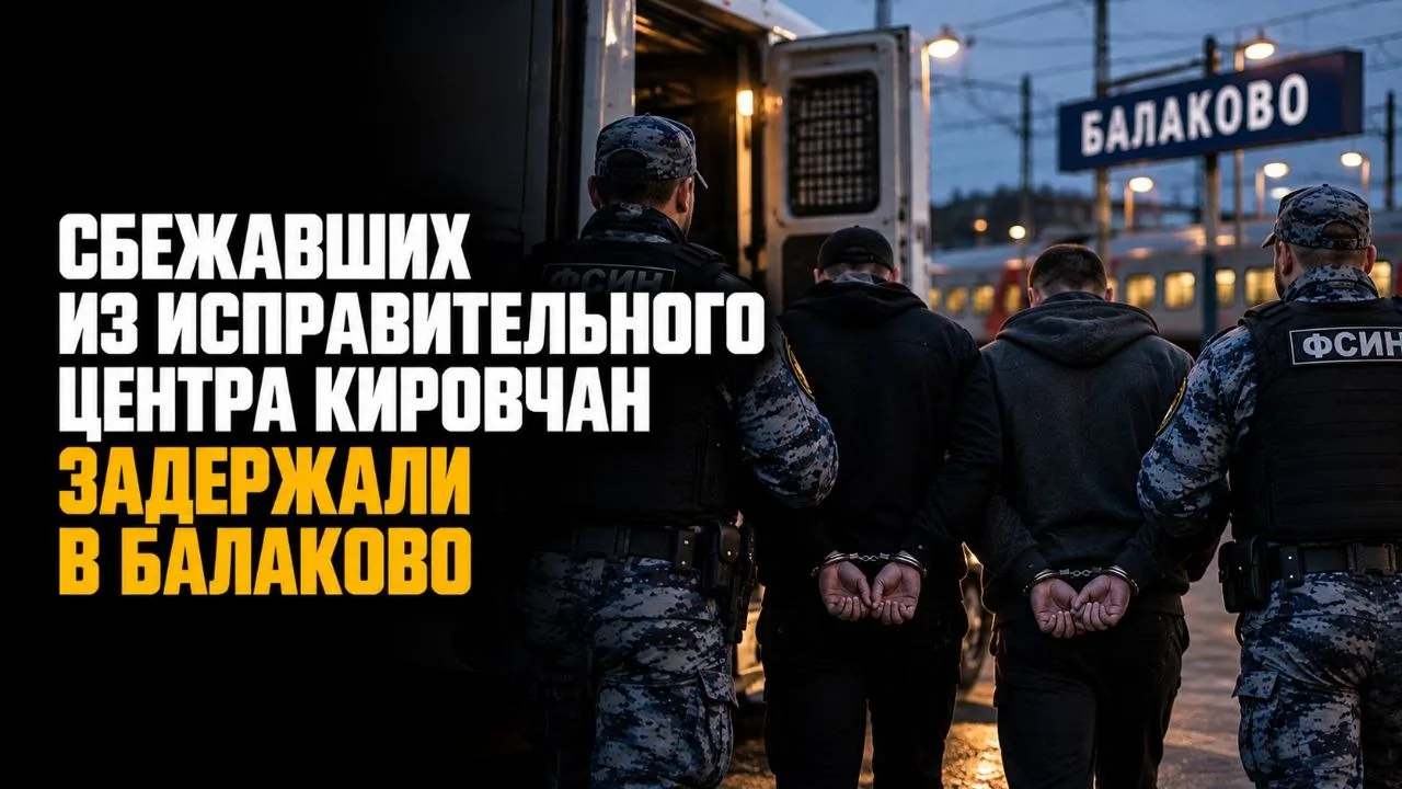 СБЕЖАВШИХ ИЗ ИСПРАВИТЕЛЬНОГО ЦЕНТРА КИРОВЧАН ЗАДЕРЖАЛИ В БАЛАКОВО