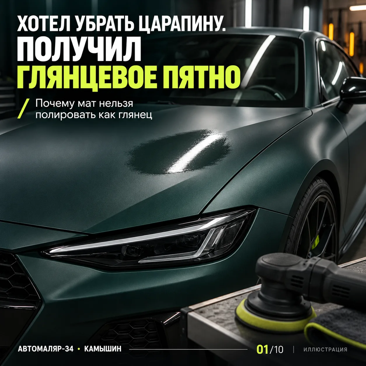 🖤 МАТ БЫЛ НА КУЗОВЕ. ПОСЛЕ ПОЛИРОВКИ — ЕЩЁ И В РАЗГОВОРЕ. 😅
