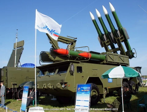 ЗЕНИТНЫЙ РАКЕТНЫЙ КОМПЛЕКС СРЕДНЕЙ ДАЛЬНОСТИ 9К317 «БУК-М2» ПОКАЗАЛИ НА МАКС-2013