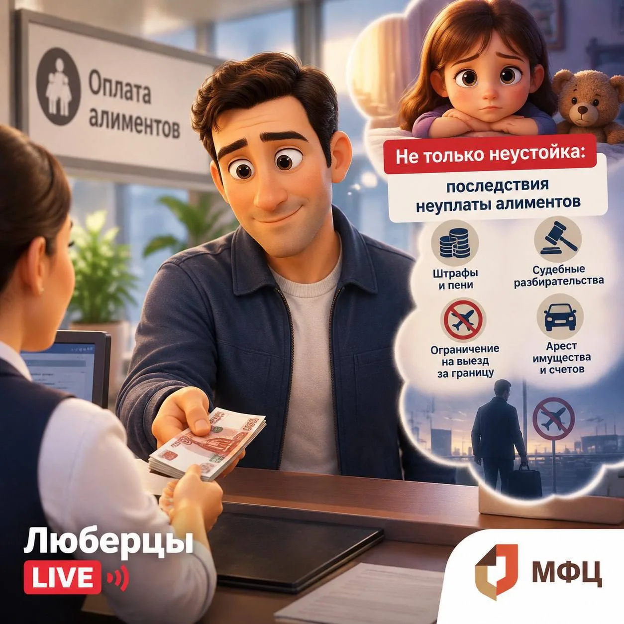 Не только неустойка: последствия неуплаты алиментов