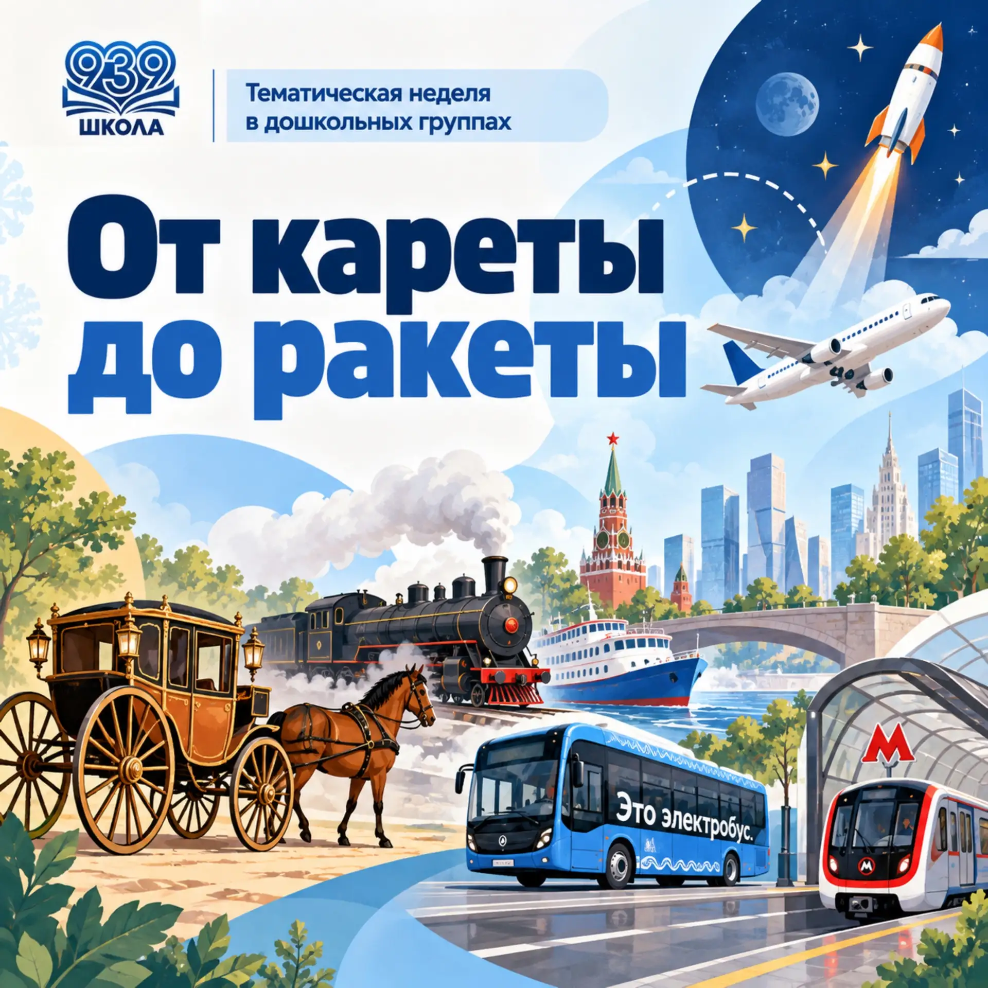 ОТ КАРЕТЫ ДО РАКЕТЫ: ПУТЕШЕСТВИЕ ПО ИСТОРИИ ТРАНСПОРТА 🚀