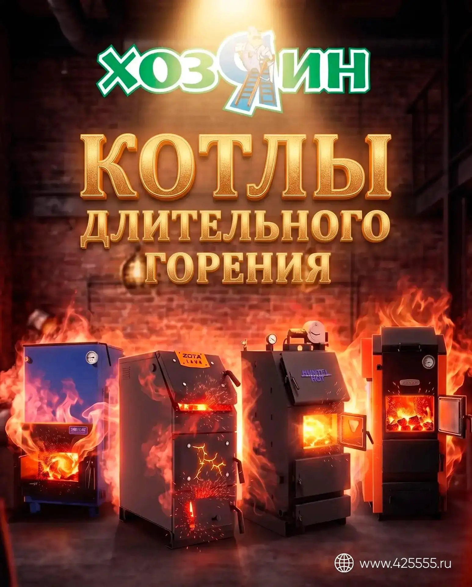 Тепло в вашем доме — с котлами от сети «Хозяин»! 🏠