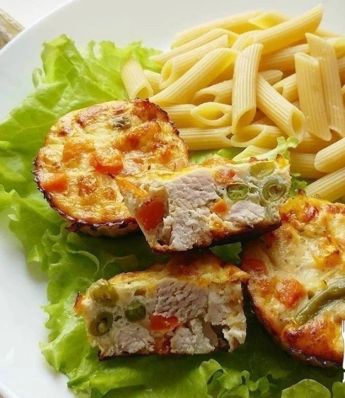 Очень вкусные куриные маффины