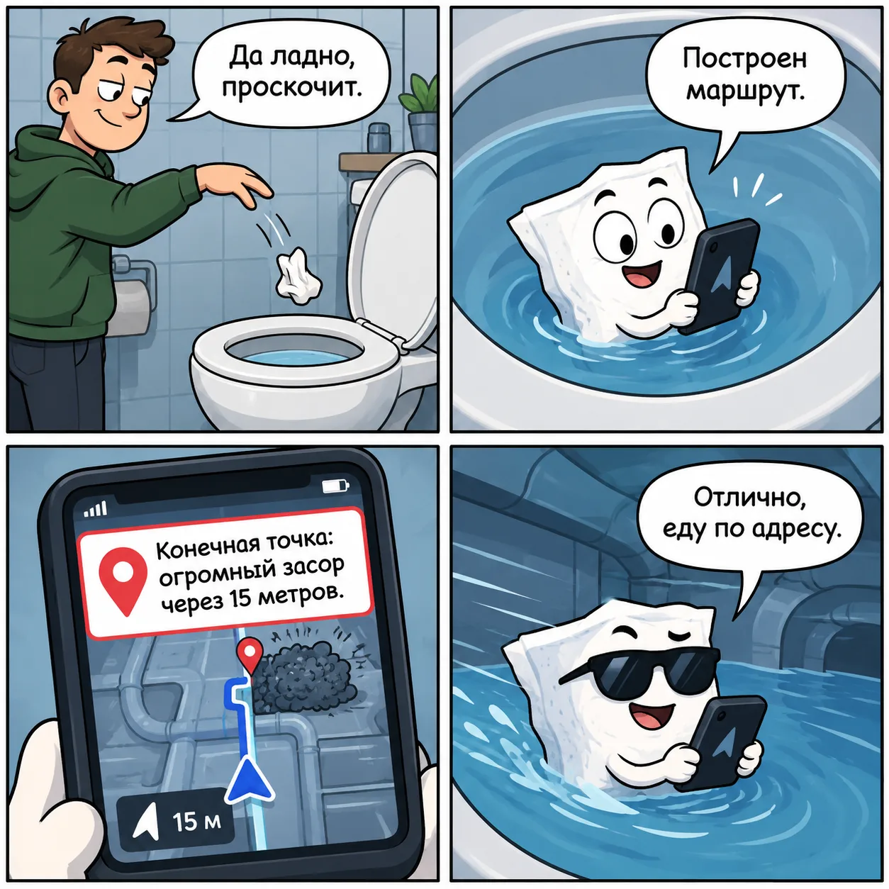🧻 У каждой салфетки есть маршрут. Но не каждый маршрут ведёт к успеху!