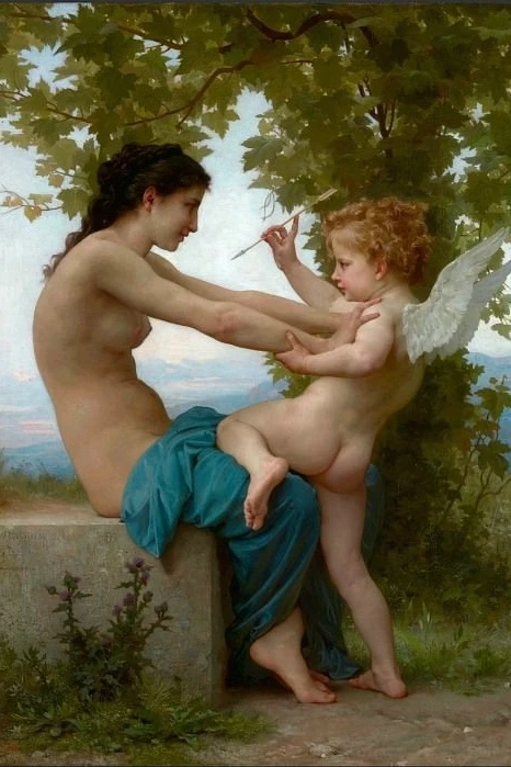 🎨 Вильям-Адольф Бугро — загадка «Девушки, защищающейся от Эрота»