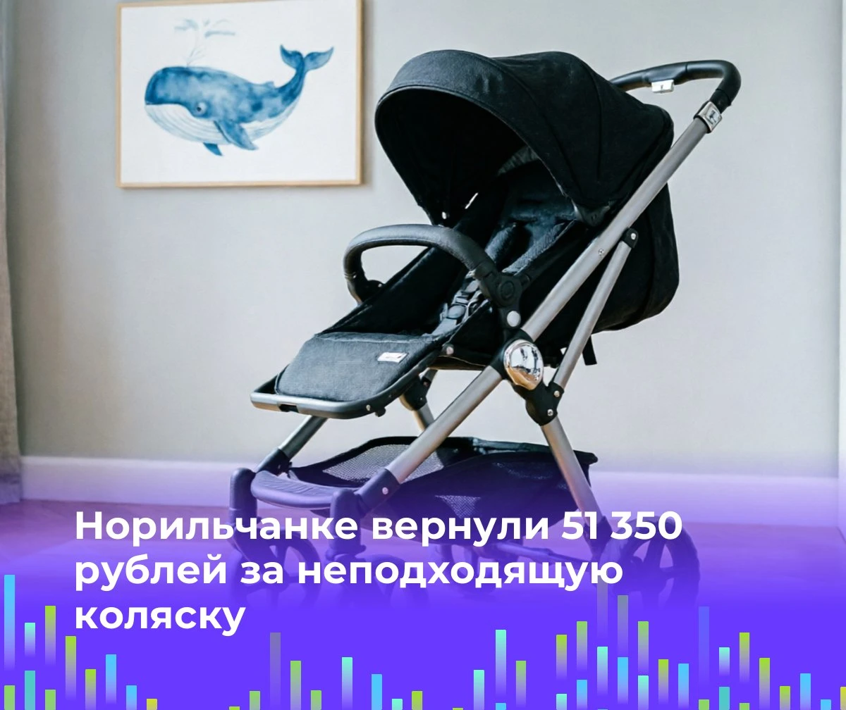 🛒 Норильчанке вернули 51 350 рублей за неподходящую коляску