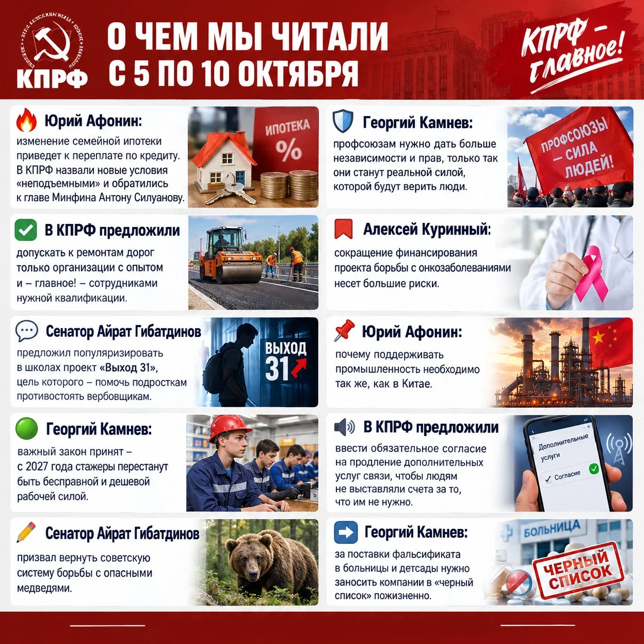 О чем мы читали с 5 по 10 октября
