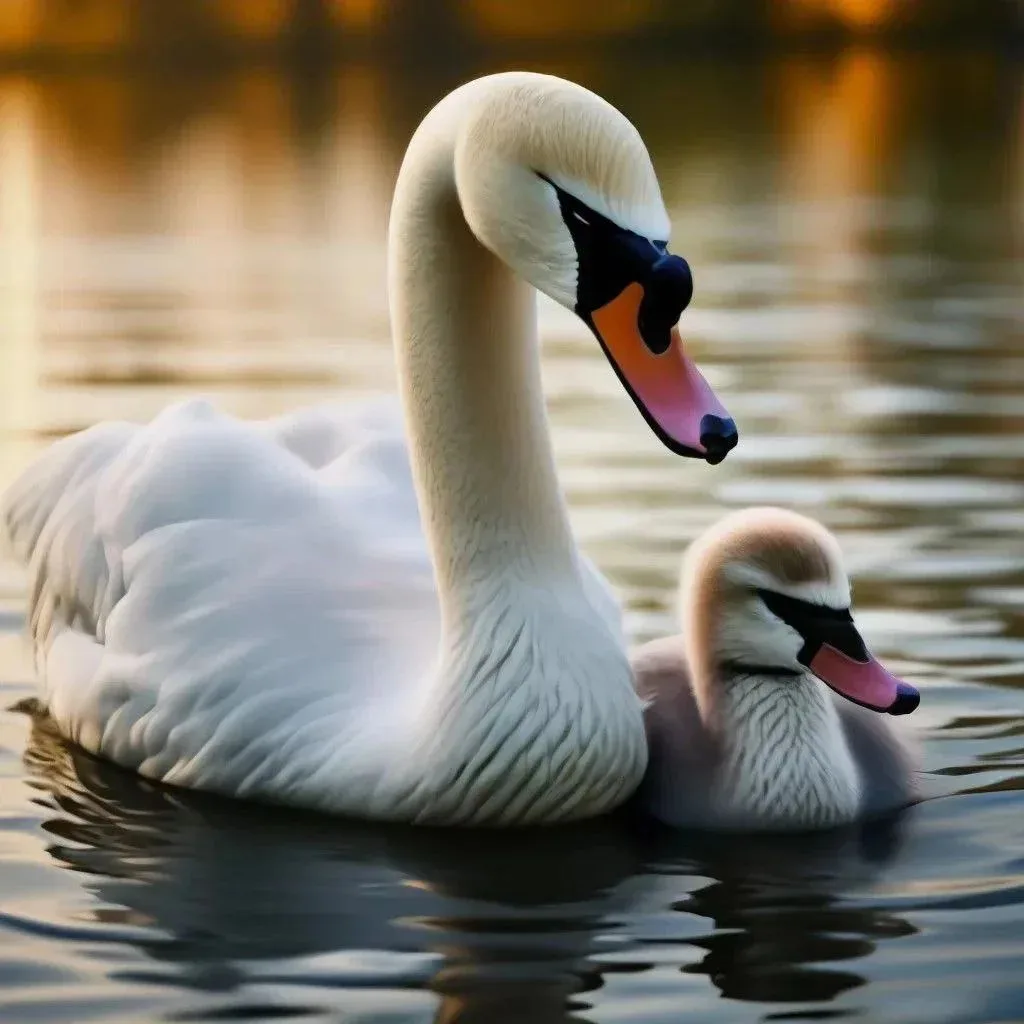 Лебединое семейство 🦢🦢✨