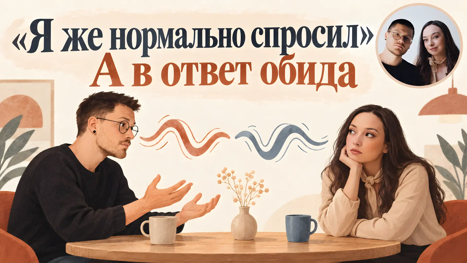 Вы говорите спокойно. Просто спрашиваете. И вдруг... обида, резкость, молчание. Или вам...