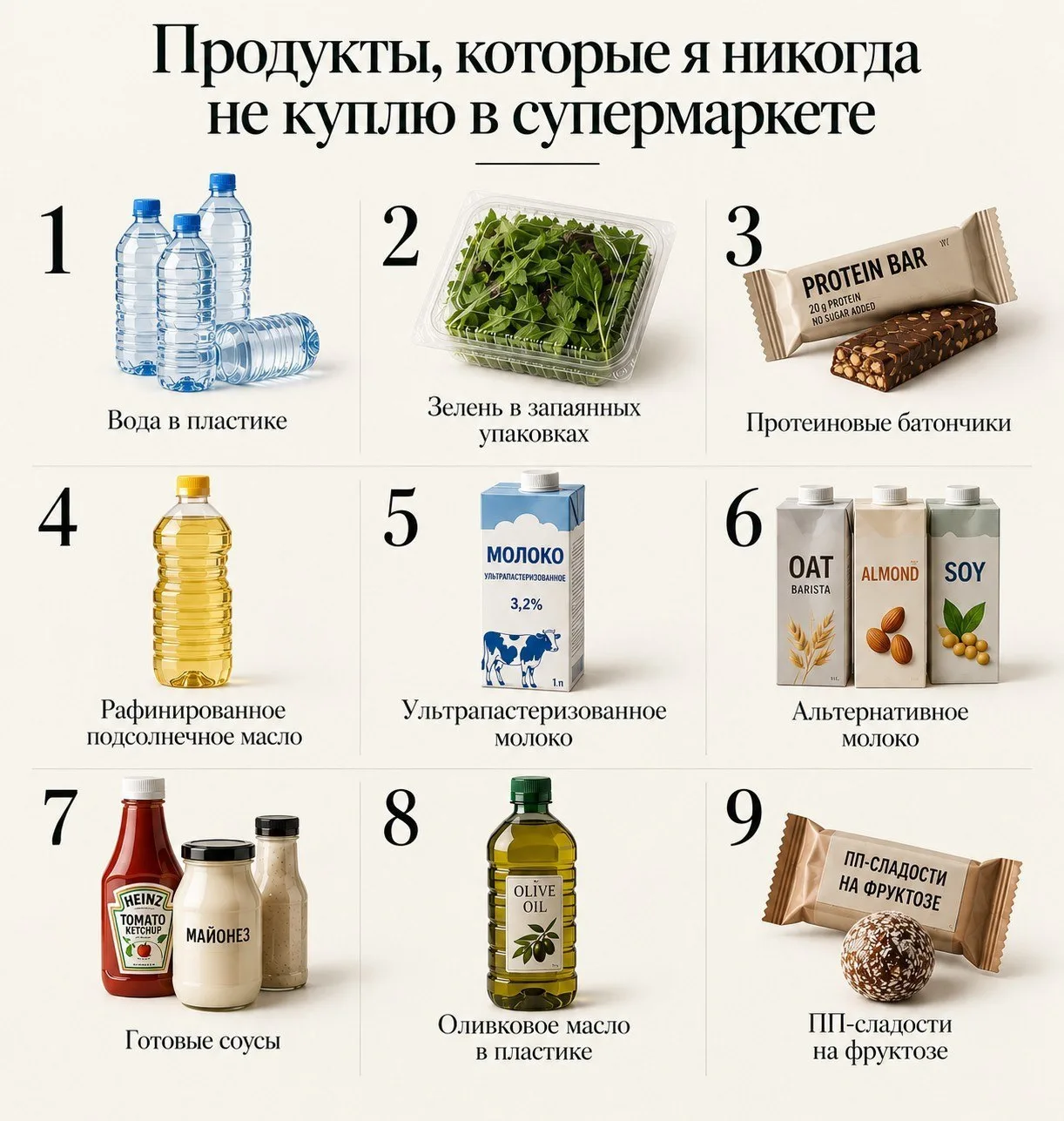 Мой ТОП продуктов, которые я никогда не куплю❌