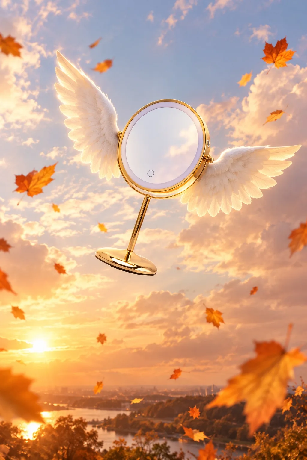 🍂✨ Кто сказал, что зеркало должно просто стоять на столике?