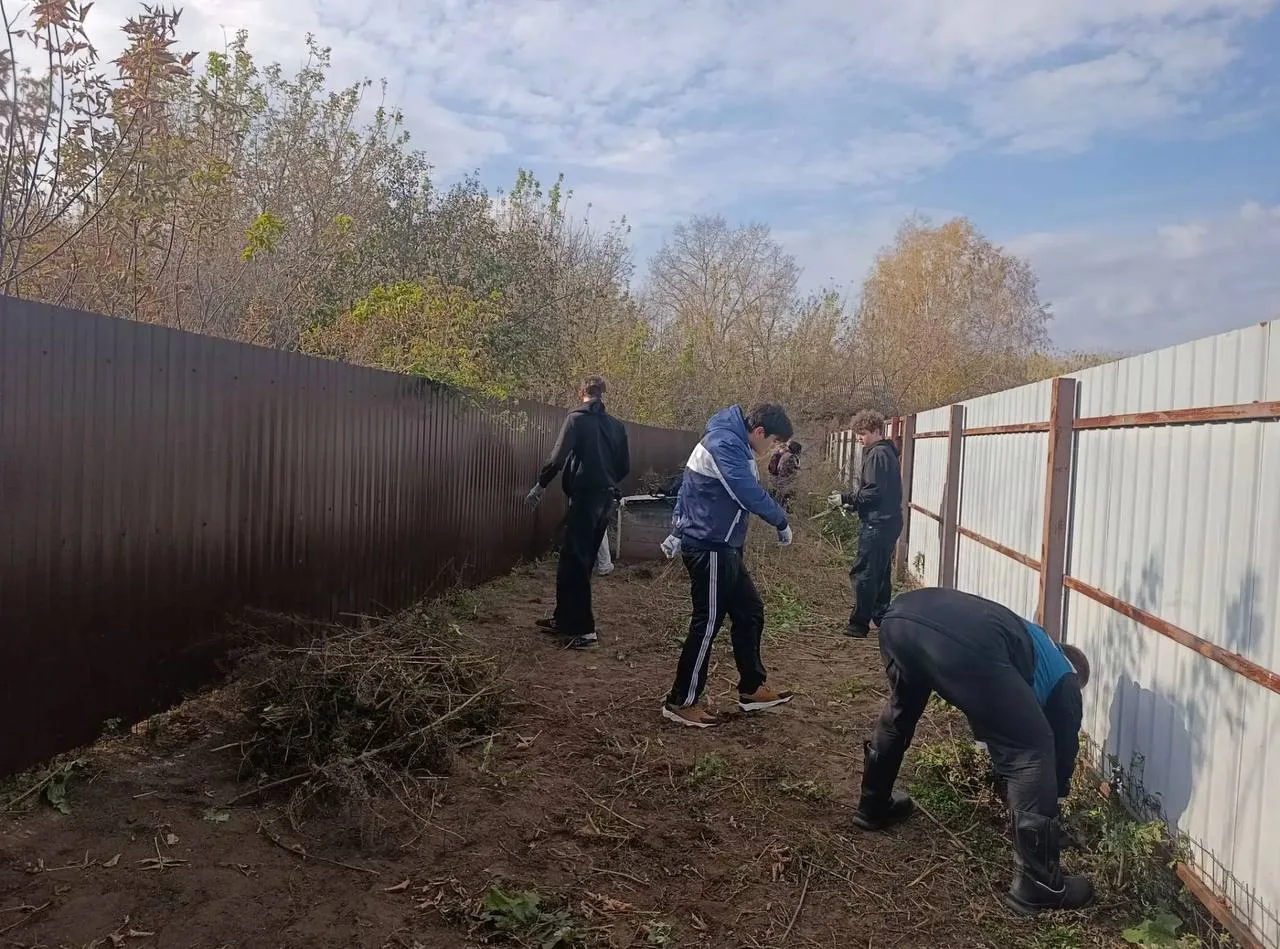 🌿 В Бавлах провели субботник на территории приюта для собак