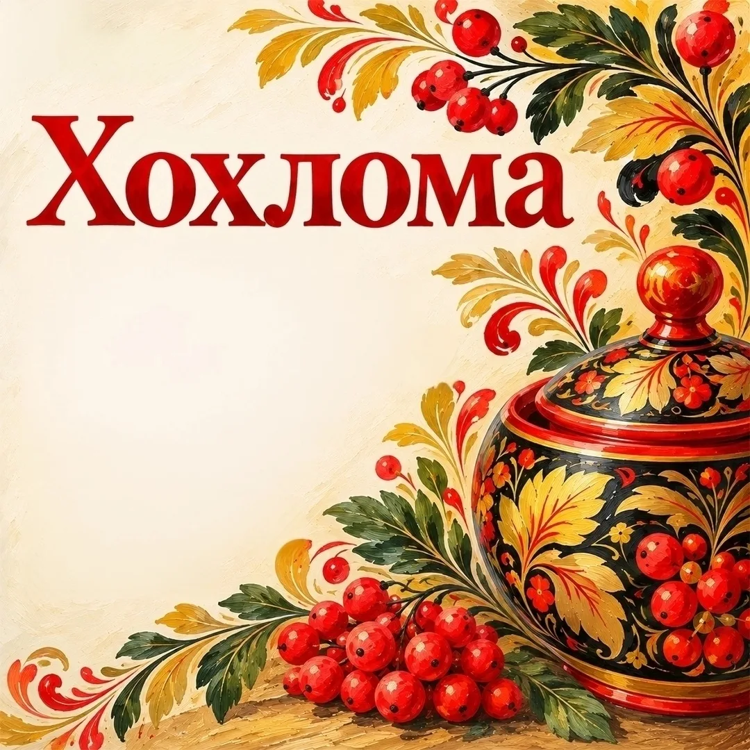 🌿✨ Золото, рождённое в огне: 13 октября — День хохломской росписи! ✨🎨