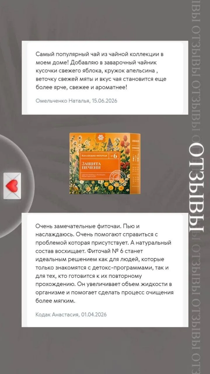 Чай №6 "Защита печени"