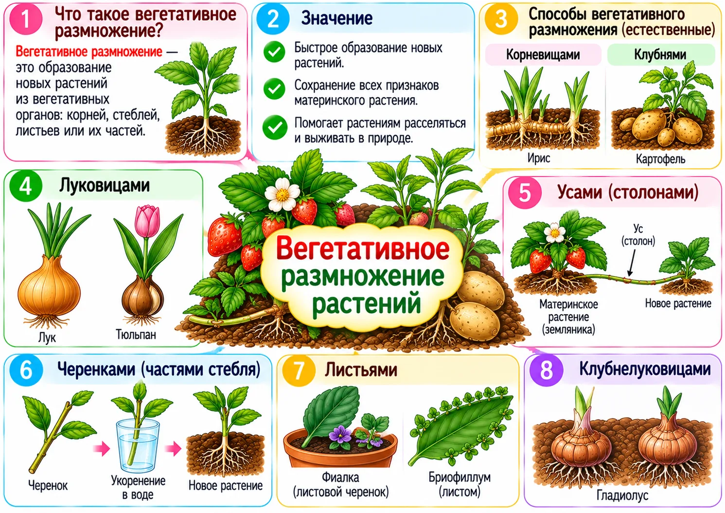 Вегетативное размножение растений