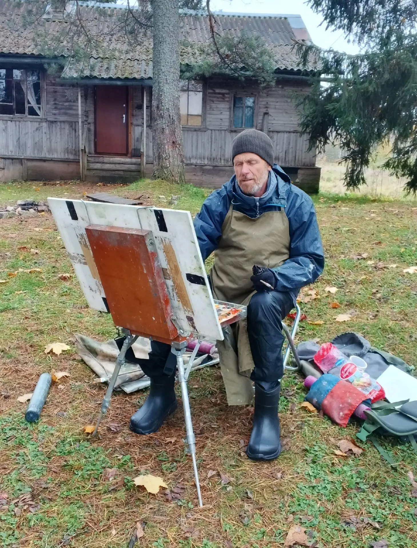 На Академической даче им. И. Е. Репина начался пленэр🎨 под руководством живописца из г...