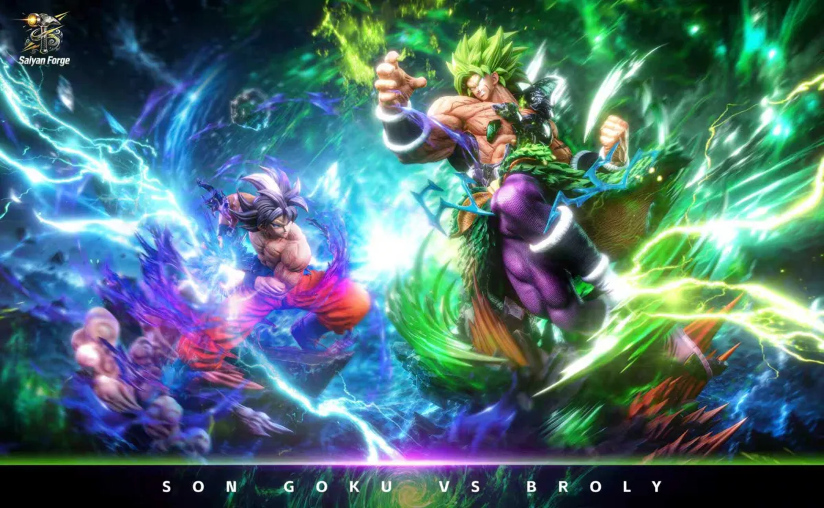 Статуя Son Goku, Broly - Dragon Ball от Saiyan Forge Studio