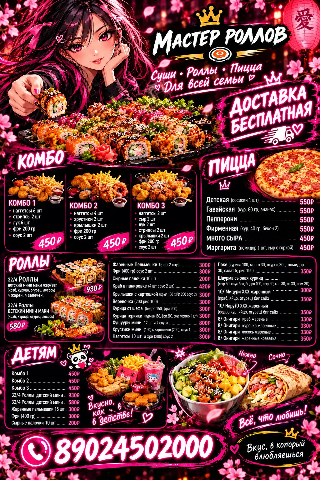 🎈🍕 ДЕТСКОЕ МЕНЮ 🍣🎈💖 Вкусные угощения для маленьких гурманов!