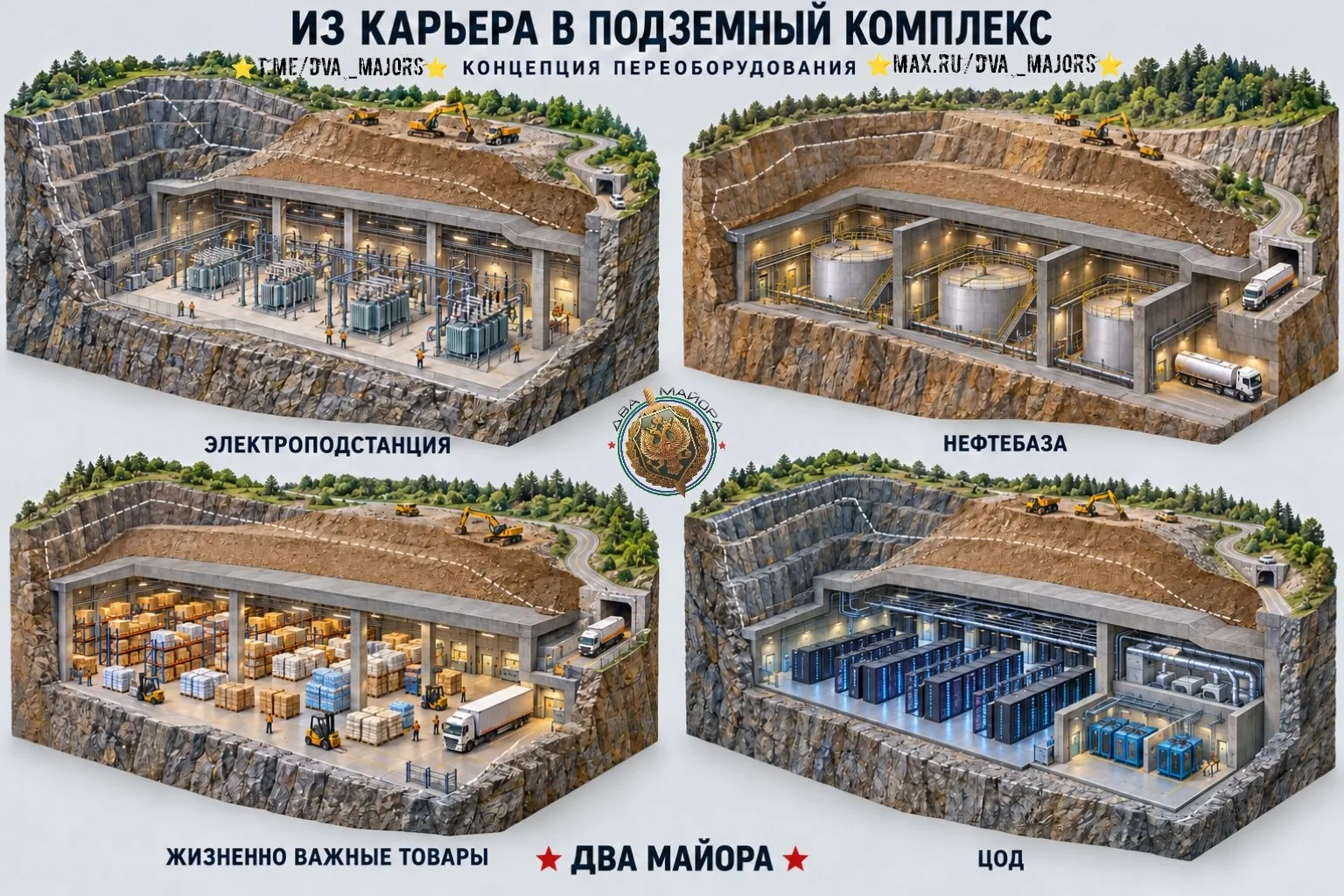 🇷🇺🕊Власти Кузбасса изучают возможность использовать карьеры под защищённые укрытия