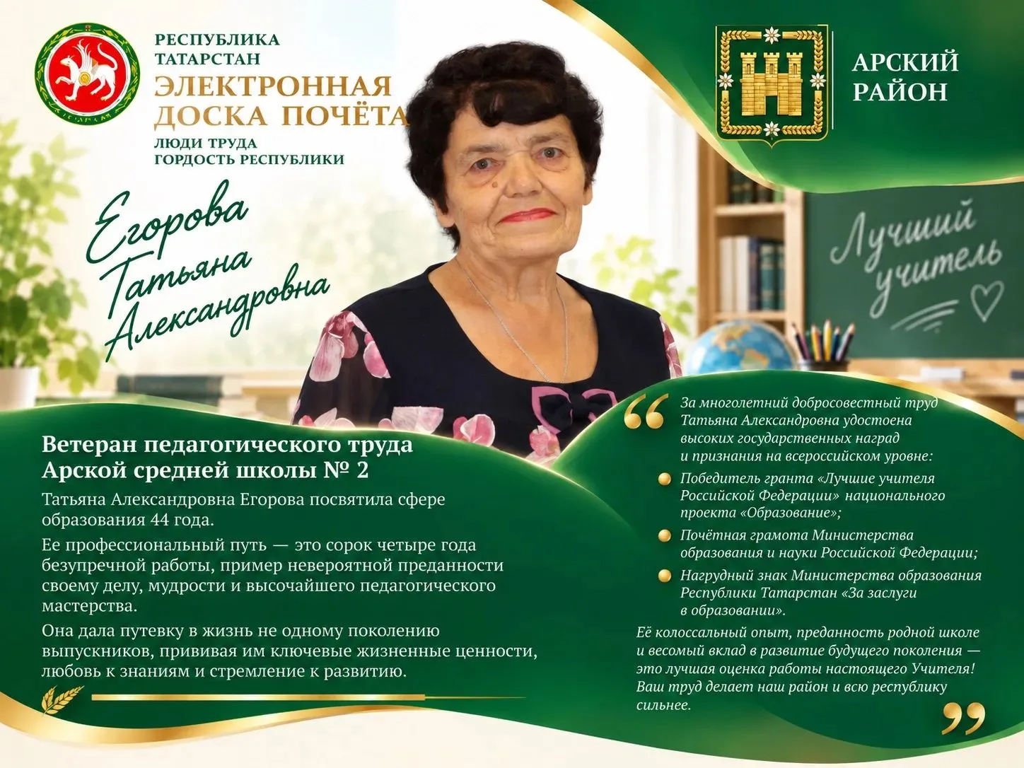 🌟 Наши земляки — на Электронной доске почёта Республики Татарстан!