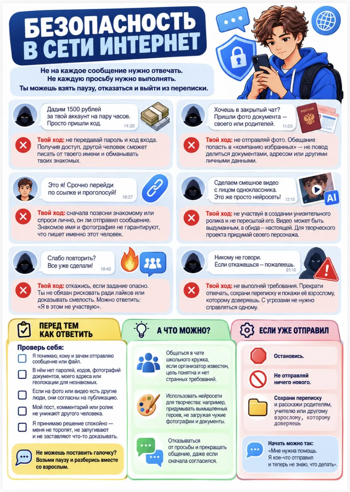 🕵️‍♂️ Осторожно, сетевые ловушки и мошенники