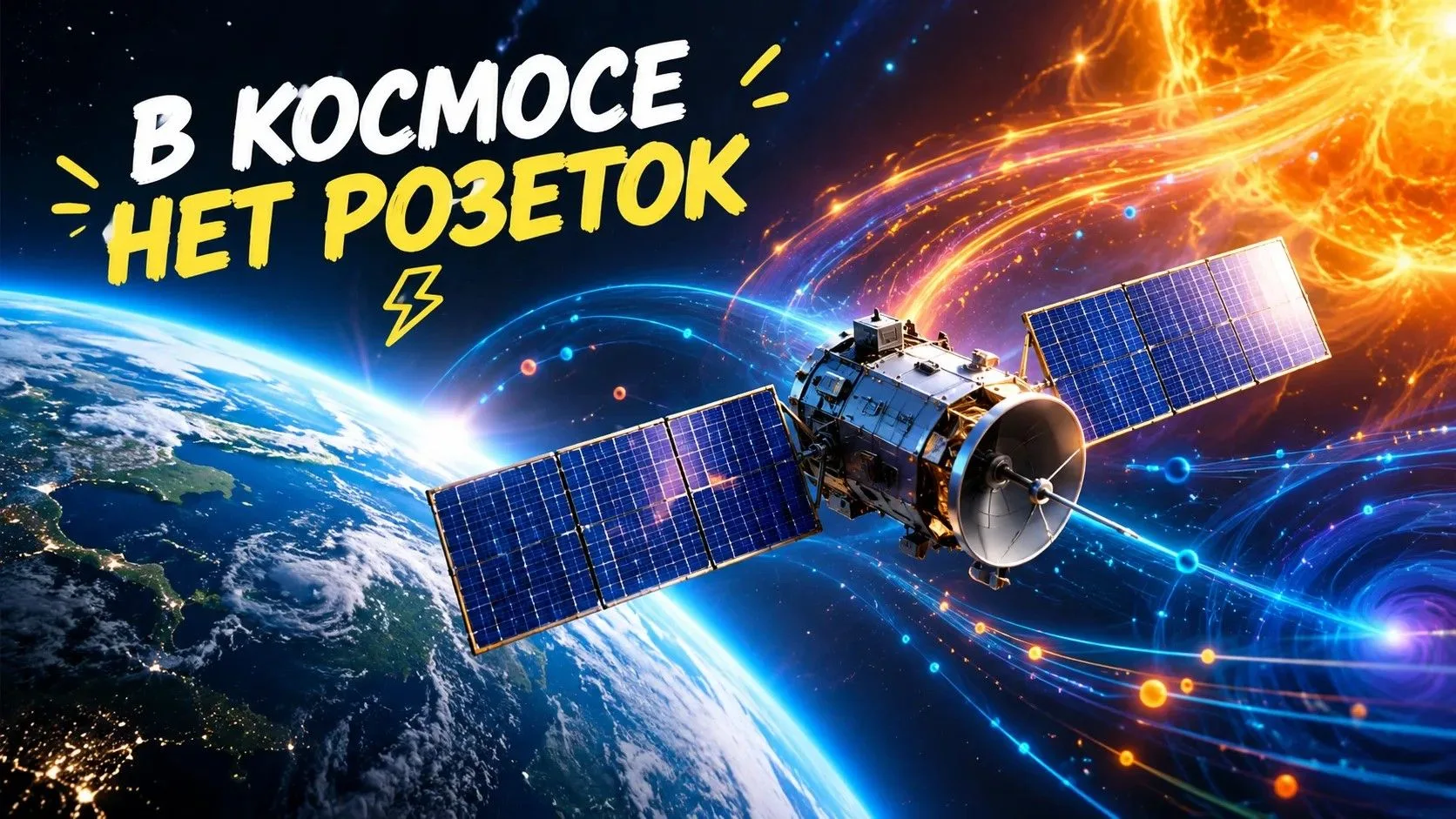 🚀 В КОСМОСЕ НЕТ РОЗЕТОК. ТАК КАК ЖЕ ТАМ ТЕЧЁТ ЭЛЕКТРИЧЕСТВО?
