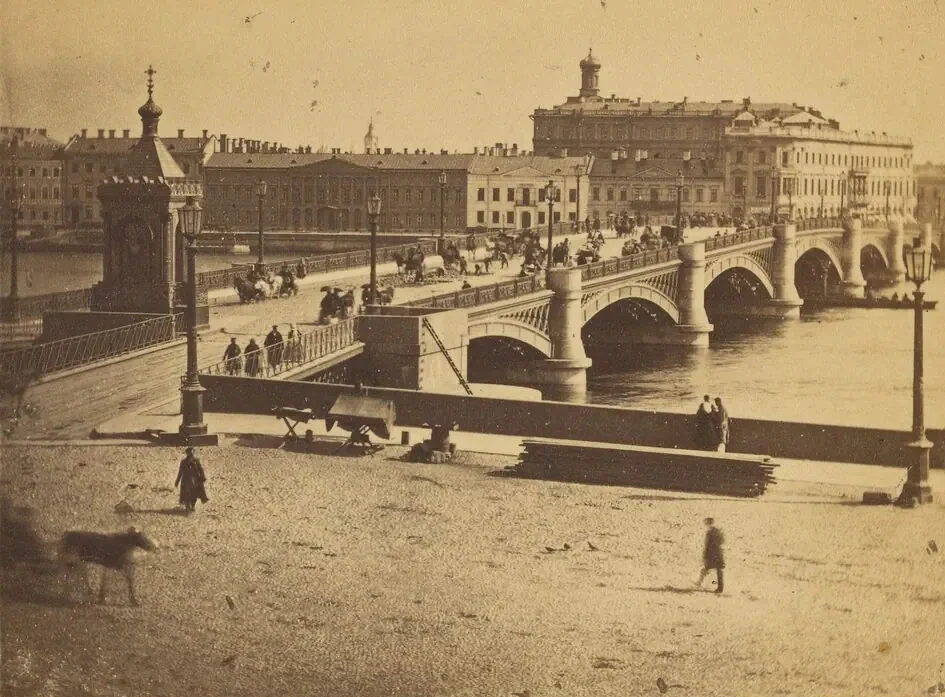 1862-1863.Николаевский мост.