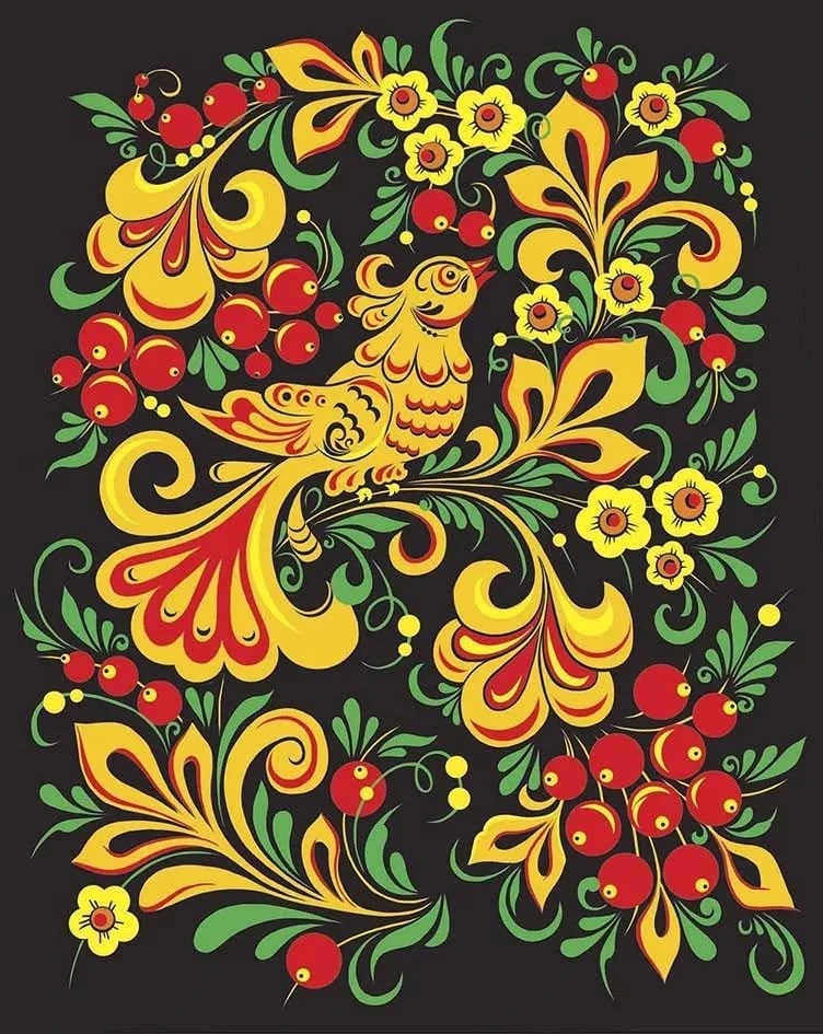 🗓️13 октября — День хохломы!🖤❤️💛💚