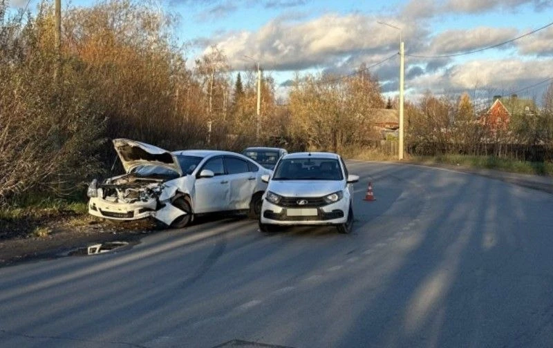 ‼️ ДТП в Сыктывкаре: столкнулись Лада и Nissan