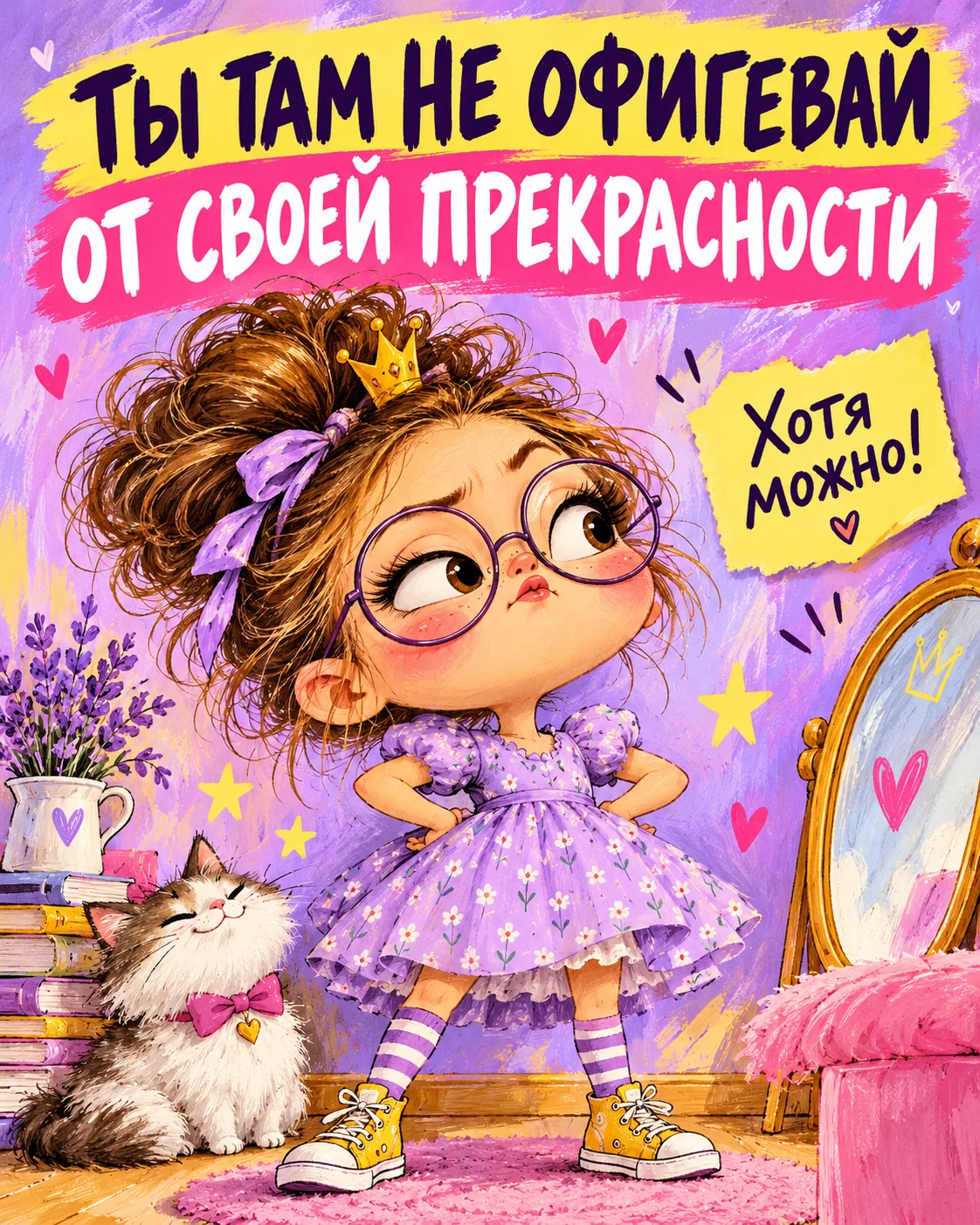 👑 Иногда достаточно посмотреть на себя глазами любимого кота. Правда, он считает меня ...