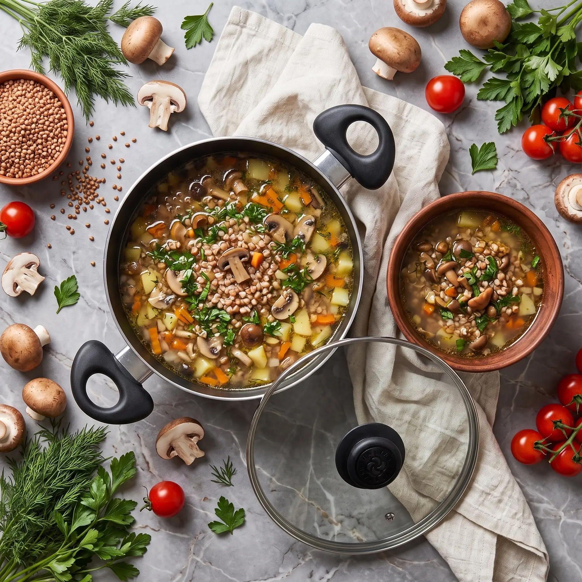 🍲 ГРИБНОЙ СУП С ГРЕЧКОЙ