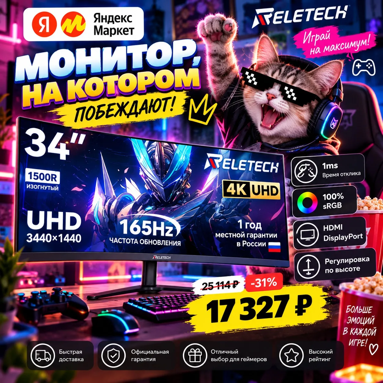 🎮 Монитор, на котором побеждают! 🔥