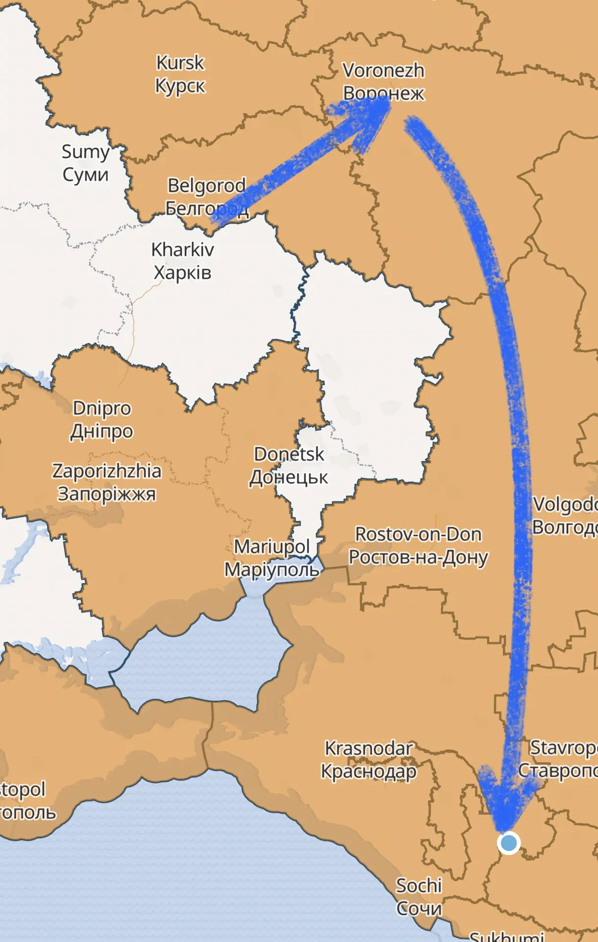 🚗 Белгород > Воронеж > Лабинск