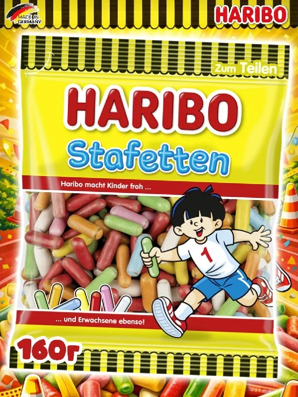 Лакричный Мармелад Харибо палочки Stafetten Haribo