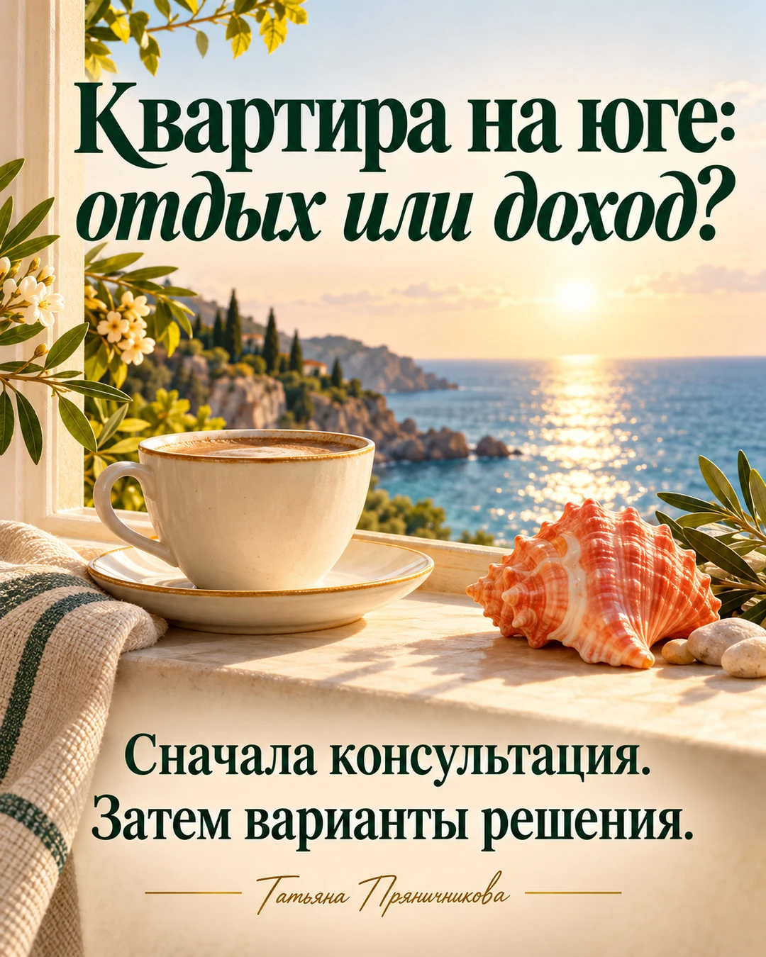 Квартира на юге. Для отдыха или для дохода🌴