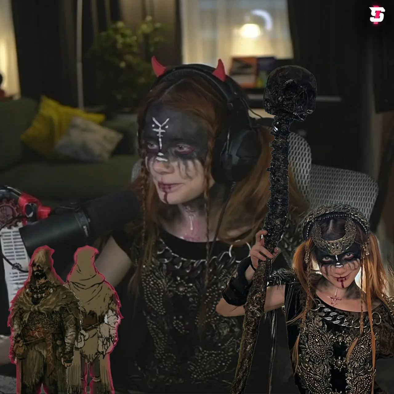 #Fasoollka проводит стрим в образе Пироманта из игры «Dark Souls» 🎭
