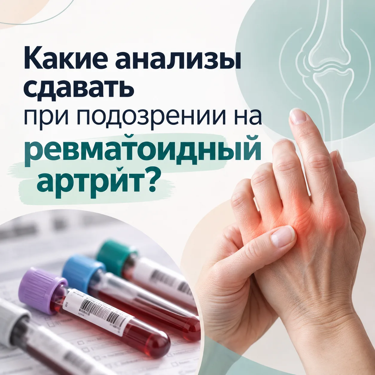 Подозрение на ревматоидный артрит: какие анализы действительно нужны?